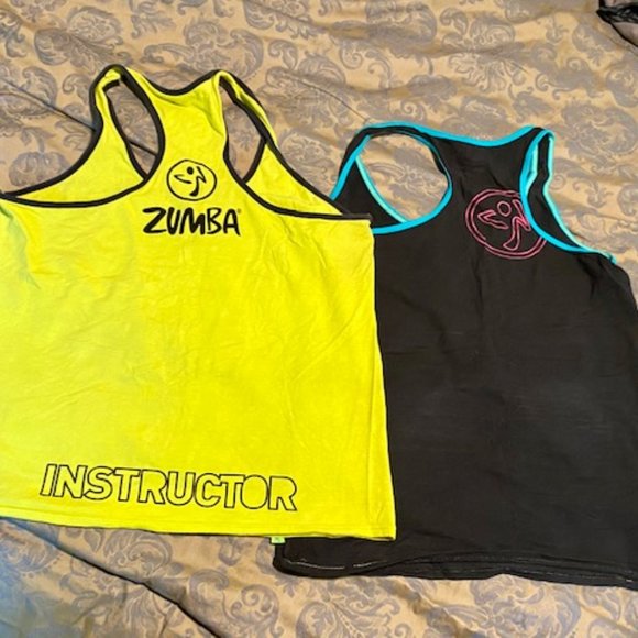 Pair of Zumba Fitness Instructor Tanks XXL - Picture 3 of 4